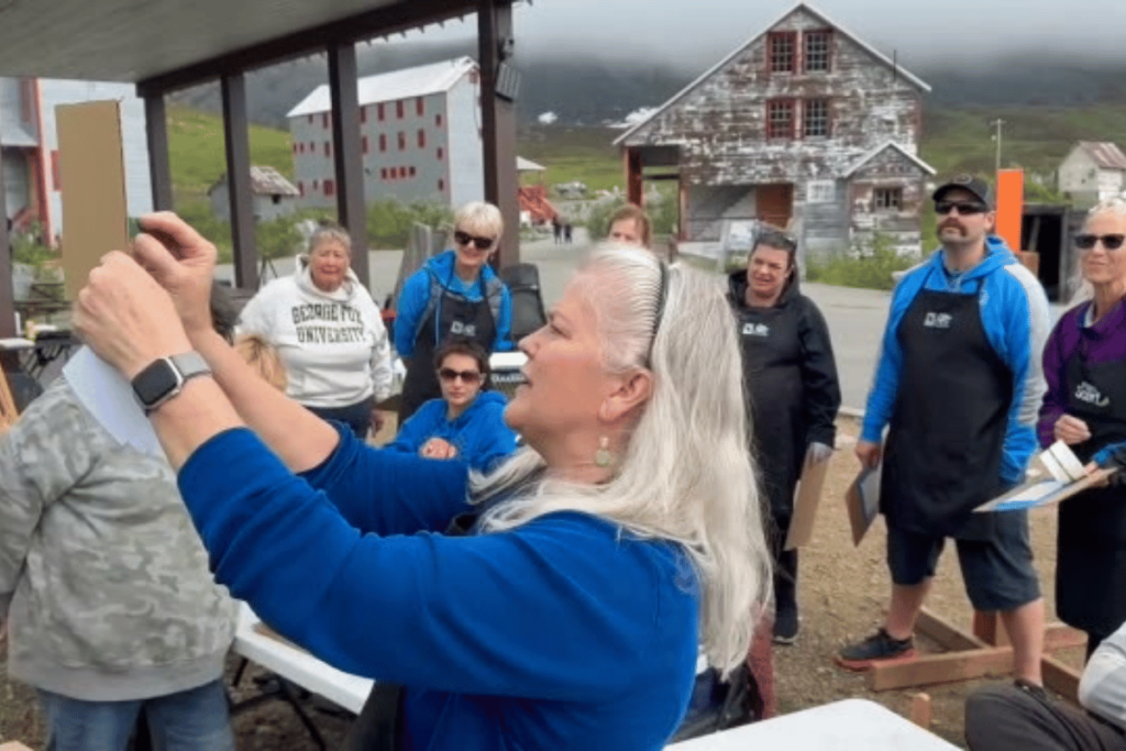 pastel society of alaska public workshop at hatcher pass 